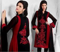 designer salwar kameez in black